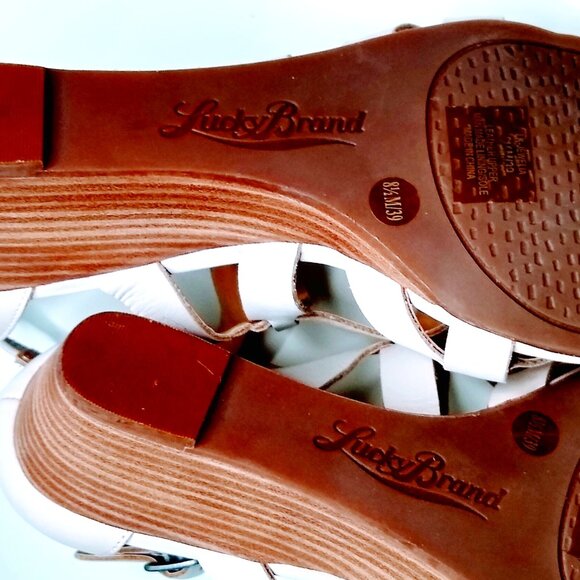 LUCKY BRAND JEWELIA WEDGE SANDAL SIZE 8 1/2 - Picture 11 of 16